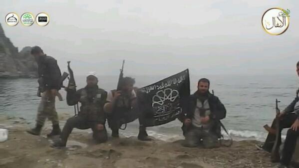 Ahrar a-Sham push into Qastal Maafa and reach the Mediterranean shore (March 25, 2014)
