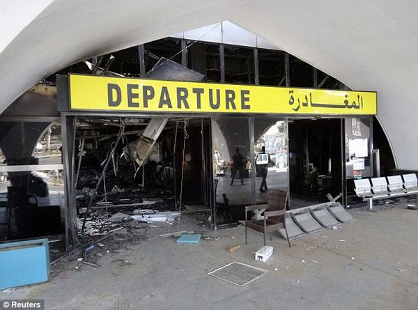 Devastated International Airport in Tripoli, Aug. 23, 2014