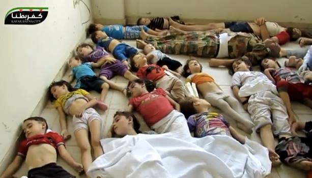 Some of the children killed by the Assad regime's CW attack on Aug. 21, 2013