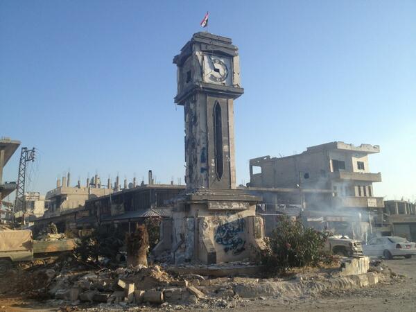 Qusayr, the town destroyed by Hizballah-led forces in May 2013 when Nasrallah announced Hizballah was in Syria