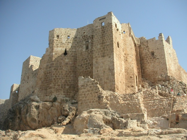 Masyaf fortress, the headquarters of the Nizari Ismailis (The Assassins) in Syria
