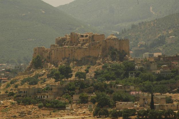Masyaf fortress, eastern Hama, the headquarters of the Assassins (1141-1270)