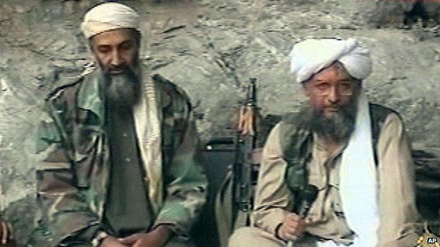 Osama bin Laden and Ayman az-Zawahiri (2001)