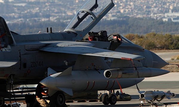 An RAF Tornado fighter jet in Cyprus