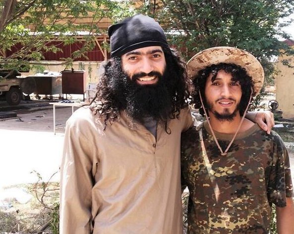 Amr al-Absi on the left